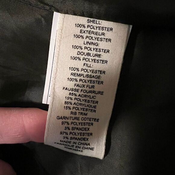 Maralyn & Me Juniors' Faux-Fur Trim Hooded Puffer Coat Olive Green XXL NWT - Picture 10 of 10